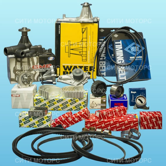 Помпы, ремни, вкладыши, подшипники